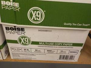 lot 16 image: Boise 5000 Sheets White 8 12 x 11...