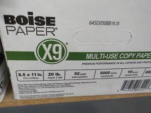 lot 20 image: Boise 5000 Sheets White 8 12 x 11...