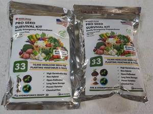 lot 193 image: Pro Seed 2 pkgs Survival Kits Premi...