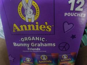 lot 252 image: 4 Boxes Annies Organic Bunny Graha...