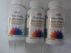 lot 265 image: 3 GNC One Daily Multi Vitamin - 60 ...