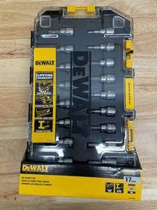 lot 82 image: DEWALT 38 in. Drive Bit Socket Set with Case (17-Piece) Model # DWMT73806CL
