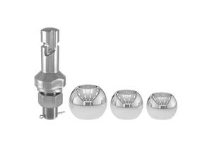 lot 83 image: CURT 42225 1-78, 2 and 2-516-Inch Chrome Steel Switch Ball Set, Up to 8,000 lbs. GTW