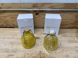 lot 161 image: Lot of 2 - Decorative Wasp and bee trap