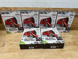 lot 173 image: Schumacher Lot of 6 - Electric 1000 -Amp 12 -Volt Portable Car Battery Jump Starter