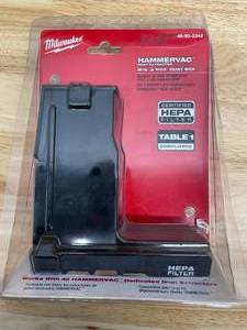 lot 100 image: Milwaukee 49-90-2342 HAMMERVAC Dedicated Dust Extractor M18 & M28 Dust Box