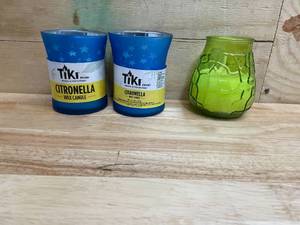 lot 102 image: Wax Candles lot of 3