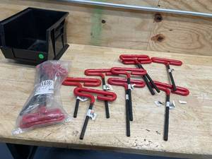 lot 73 image: Lot of 15 - Various T-Handle Hex Keys