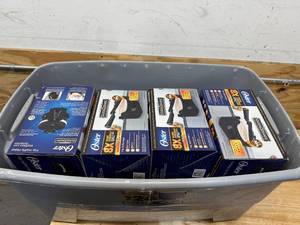 lot 52 image: Oster Lot of 4 - Titanium-Infused DuraCeramic Flip Waffle Maker