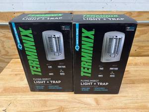 lot 57 image: TERMINIX lot of 2 - Silent Flying Insect Trap, Indoorsoutdoors