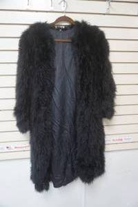 lot 60 image: Black Feather Coat Size M