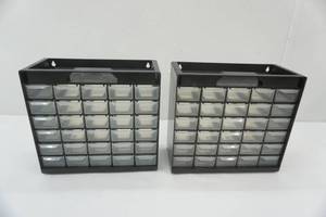 lot 68 image: 2ct 30 drawer small hardwares organizer bins. NEW