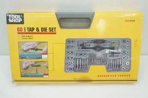 lot 96 image: 60 Piece Tap & Die Set by Tool Shop