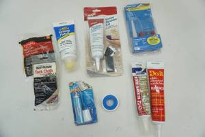 lot 116 image: Grout Restore Kit, Silicone Seal, Ceiling Patch and more