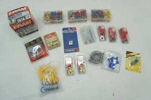 lot 117 image: Ferrules & Stops, Wire Ends, Connectors, Fuel Cap, Oil Filter and more