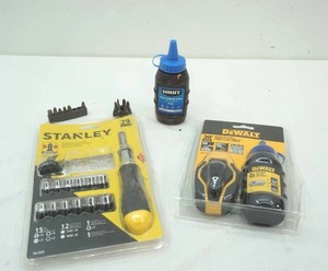 lot 128 image: DeWalt string lineStanley Ratchet Screwdriver