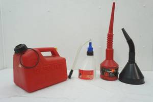lot 200 image: gasoline containerfunnels