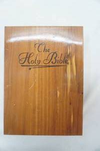 lot 277 image: Cedar Bible Box with Memorial Edition Holy Bible
