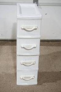 lot 297 image: 4-drawer plastic organizer