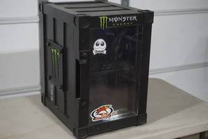 lot 302 image: Monster Energy Mini Fridge-does not appear to work