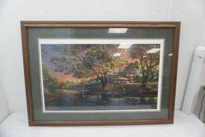 lot 309 image: Terry Redlin Close to Paradise Print 42x 29