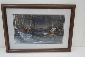 lot 314 image: Terry Redlin Evening with Friends Print 25x 18
