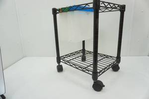 lot 376 image: File Rack on Wheels 14x13x19.5