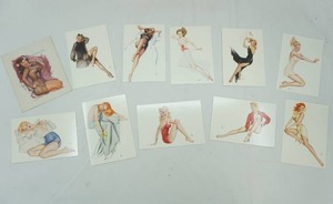 lot 391 image: Vintage Varga Girl Postcards (copyright 19451995) reproductions of the 1945s