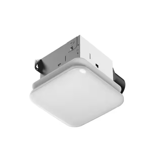 lot 112 image: Commercial Electric 50 CFM Ceiling Mount Room Side Installation Bathroom Exhaust Fan with Adjustable Color Temperature LED and Night Light