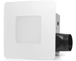 lot 127 image: ReVent 110 CFM CeilingWall Mount Easy Roomside Installation BathroomBath Exhaust Fan w Adjustable LED Lighting, ENERGY STAR