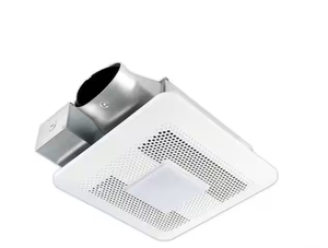 lot 132 image: Panasonic WhisperThin DC LED Pick-A-Flow 80 -100 CFM CeilingWall Bathroom Exhaust Fan, 3-38 in. Low Profile Housing