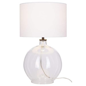 lot 67 image: Hampton Bay Windmere 21.5 in Clear Glass Table Lamp