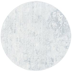 lot 162 image: SAFAVIEH Brentwood IvoryGray 5 ft. x 5 ft. Round Abstract Area Rug