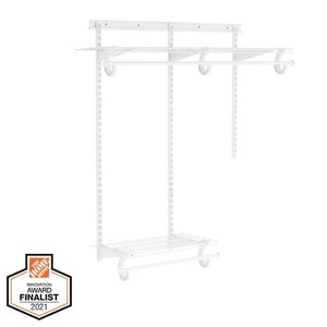 lot 167 image: Everbilt 2 ft. - 4 ft. Regular Duty Closet Organizer Kit