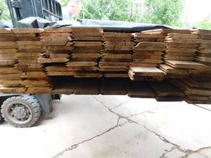 lot 10 image: 1 x 6 Western Red Cedar Tongue & Groove WP-4 V-Groove Gap Reversible - 1,092 Linear Feet