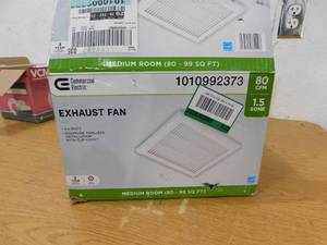 lot 130 image: Commercial Electric 80 CFM 1.5 Sone Bathroom Exhaust Fan
