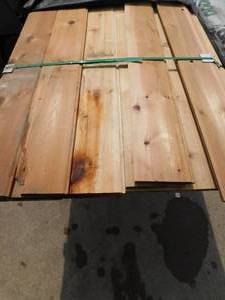 lot 21 image: 1 x 8 Western Red Cedar Tongue & Groove WP-4 V-Groove Gap Reversible - 240 Linear Feet