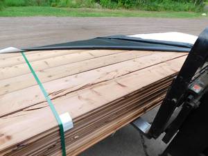 lot 22 image: 1 x 8 Western Red Cedar Tongue & Groove WP-4 V-Groove Gap Reversible - 1,208 Linear Feet