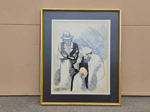 lot 18 image: Framed Artwork Peot by Luther Jones