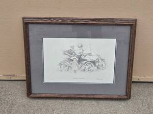 lot 22 image: Framed Print Titled MADA-mobile - see photo for artists name