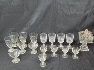 lot 99 image: Collection of Elegant Crystal Glassware and Candy Dish