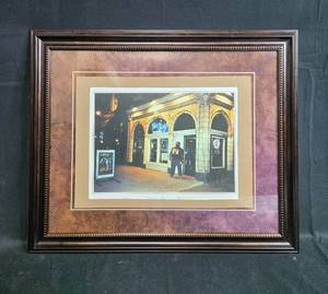 lot 155 image: Framed Photo of Blue Chicago Club - Lorenzo Thanks You