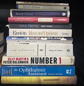 lot 183 image: Collection of Books Including Einstein Ideas and Opinions and East of Eden