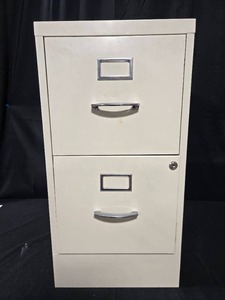 lot 193 image: Steel Two-Drawer Filing Cabinet