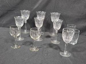 lot 203 image: Set of Assorted Crystal Glassware Including Goblets and Tumblers