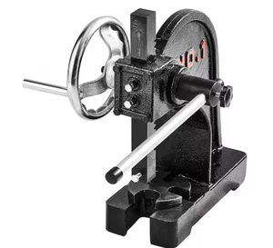 lot 9 image: Arbor Press, 1 Ton Cast Iron Manual Arbor Press with Handwheel, 5.9 in.
