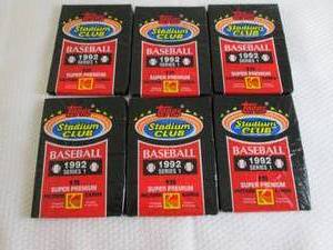 lot 153 image: 6-1992 Stadium Club Series 1 Baseba...