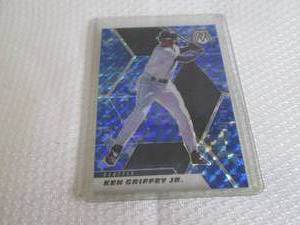 lot 154 image: 2021 Mosaic Ken Griffey JR Blue Pri...