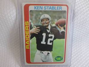lot 159 image: 1978 Topps Ken Stabler Card...