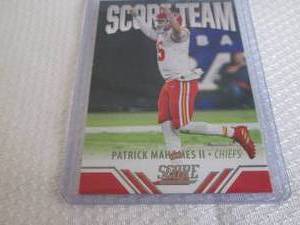 lot 160 image: 2021 Score Patrick Mahomes Score Te...